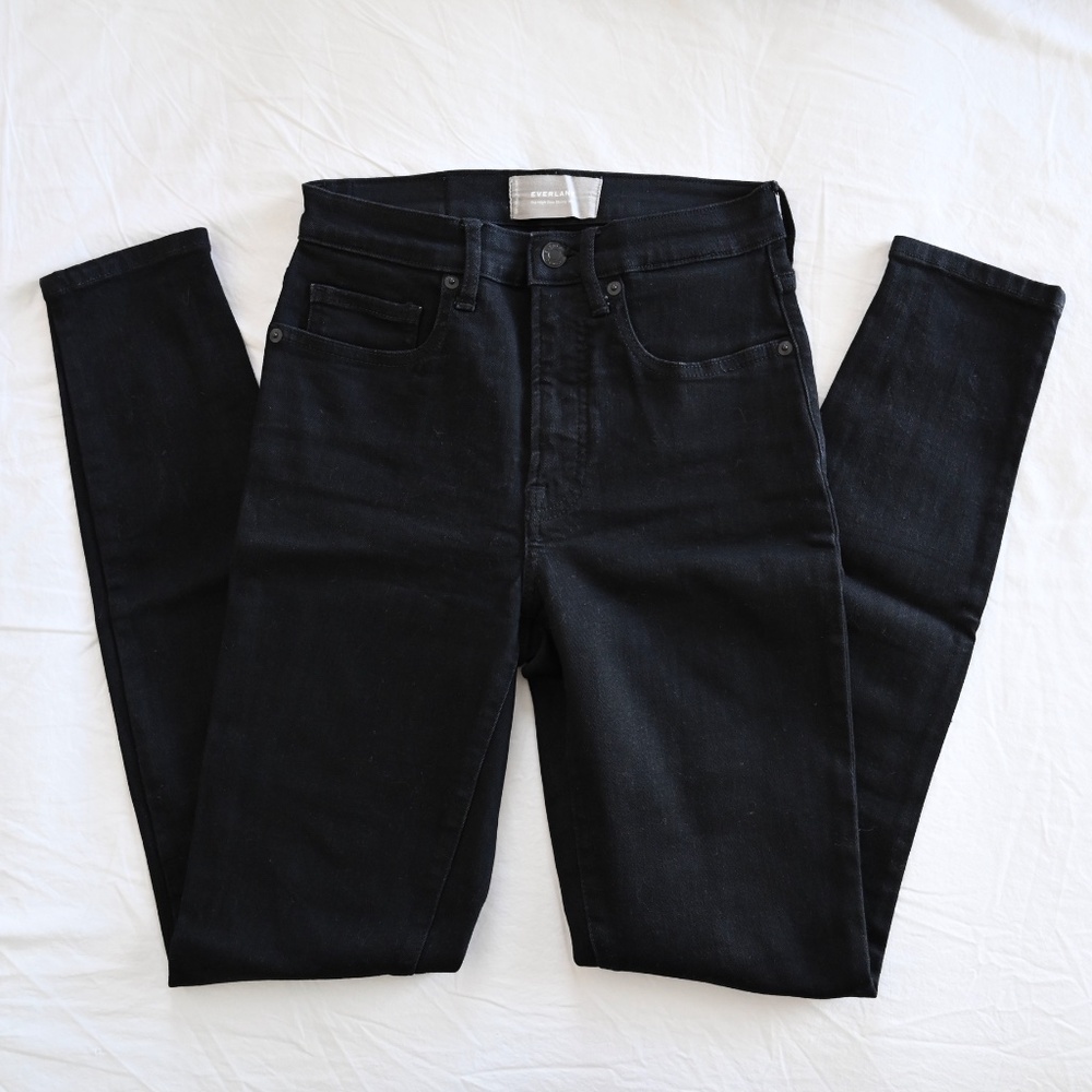 Everlane Authentic Stretch The High Rise Skinny Jean Black Size 26 Tall